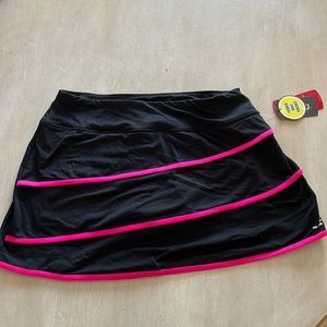 BCG black and pink tennis skirt with NWT
